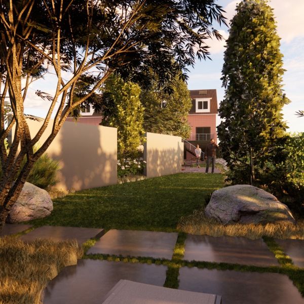 Un Jardin Cocon tout en Longueur à Gembloux